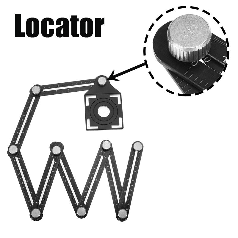Universal Locator Angularizer Ruler Multi Angle Measurement Rule Foldable Tools Alloy