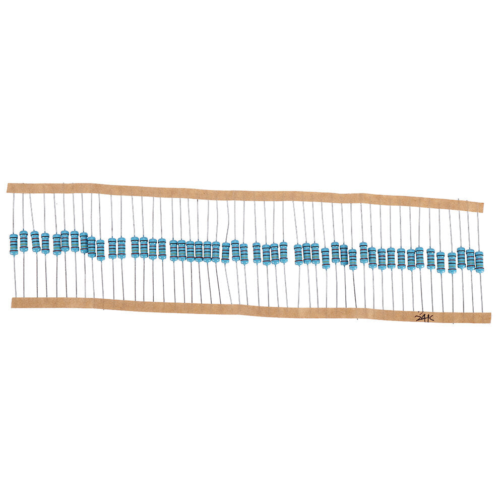100pcs 1W 24KR Metal Film Resistor 1% 24K ohm Resistance