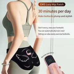 EMS Hips Trainer with Remote Control - Buttocks Toner & Muscle Stimulator, 10 Modes, USB Rechargeable, Elevate Hip Curves