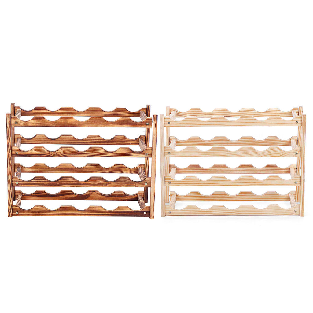European Solid Wood  Bottle Shelf Rack Holder Storage Racks Creative Design