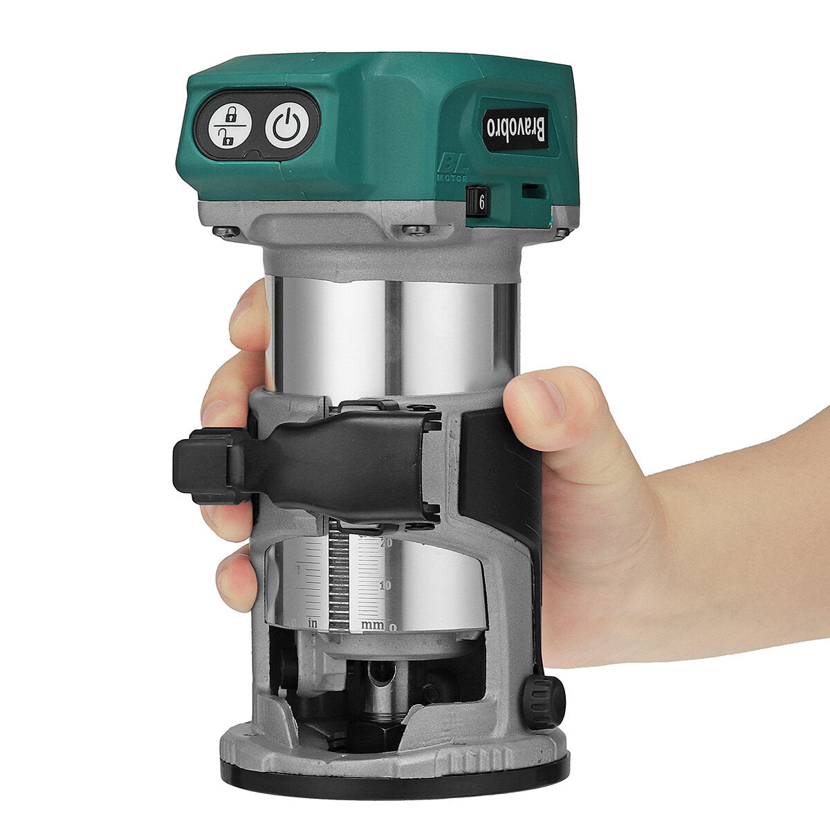 1580W Cordless Brushless Electric Trimmer Woodworking Engraving Slotting Trimming Carving Router