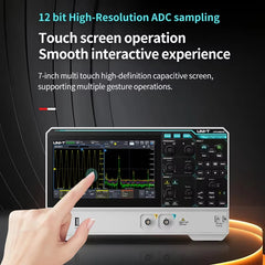 Oscilloscope 2/4 Channels 150MHz Bandwidth 12-bit ADC 1.25GSa/s Sampling Rate Large Storage Depth High-Definition Touch Screen