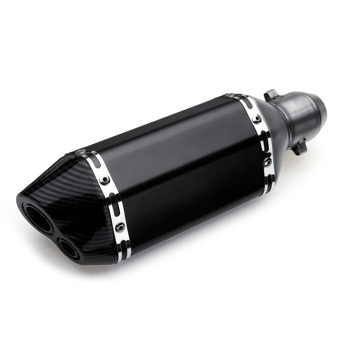 310mm Black Universal Motorcycle Dirt Bike ATV Exhaust Muffler Pipe DB Killer 38-51mm