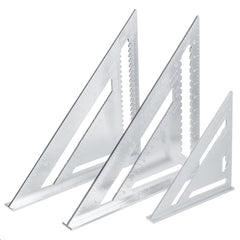 7/12" Aluminum Alloy Angle Square Triangle Ruler Roofing Carpenter Wood Working Tool