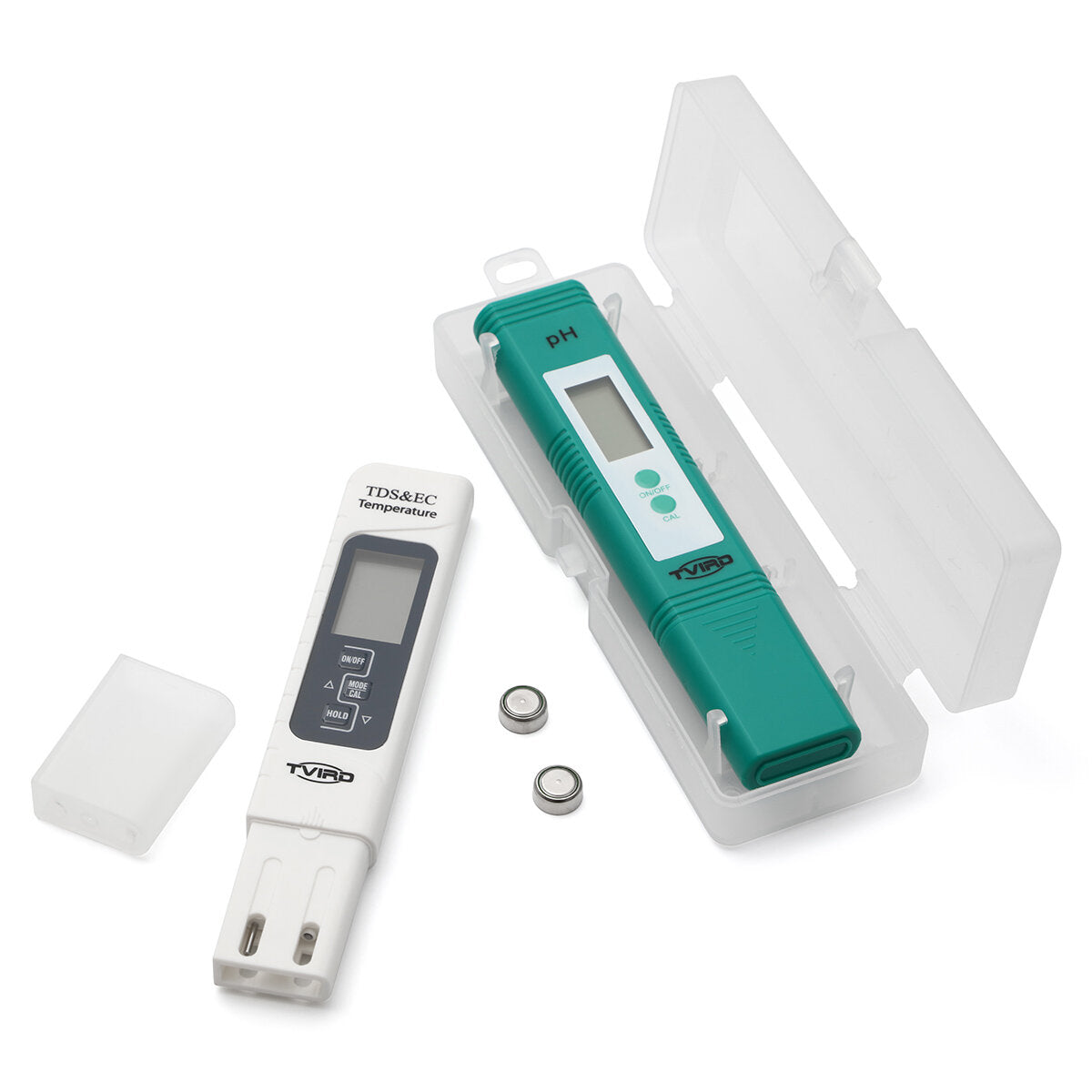 LCD Digital PH Meter + 3 in 1 TDS-EC Water Purity Hydroponic Water Tester Pen