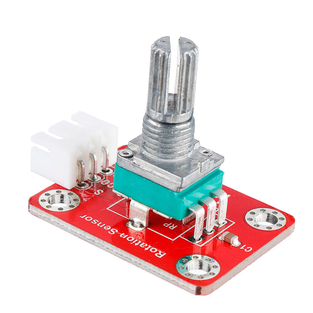 3Pcs Brick Adjustable Potentiometer Module (Pad hole) with Anti-reverse Plug White Terminal Analog Signal