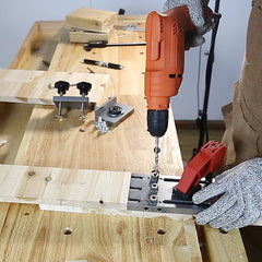Aluminum Alloy Quick Doweling Jig with Magnetic Sheet, Adjustable Drill Guides for Woodworking DIY Projects