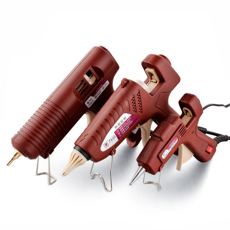 20W/60W/100W Hot Melt Glue Gun Adjustable Professional Copper Nozzle Heater Heating Wax
