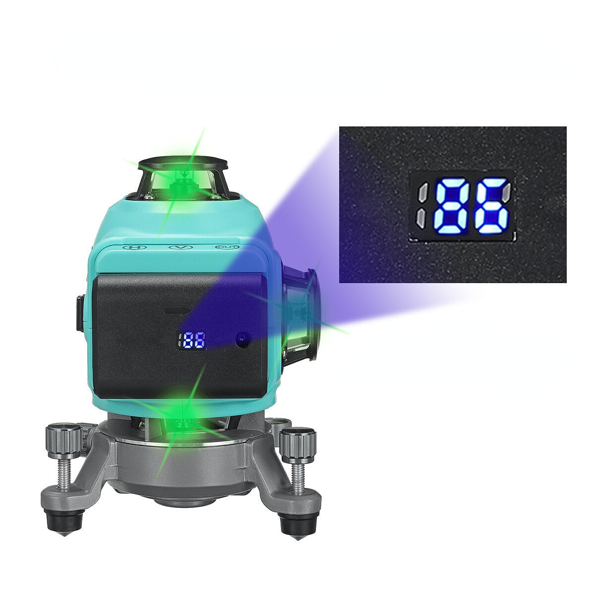 8/12/16 Line 360 Rotary Leveling Cross Measure Tool Green Laser Level Tool Kit with 1pcs Battery