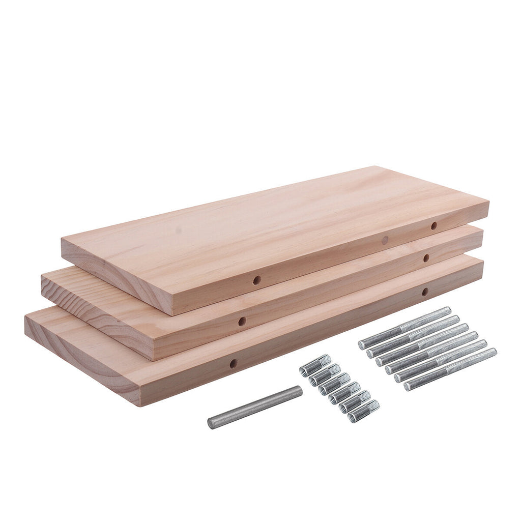 Storage Rack Wooden Wall Shelf Suit for Bathroom Bedroom Dining Room Kitchen