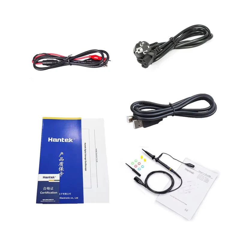 500MHz Digital Oscilloscope, 2 Channels, 2GSa/s, Waveform Generator, Serial Protocol Decoding, FFT Display & USB