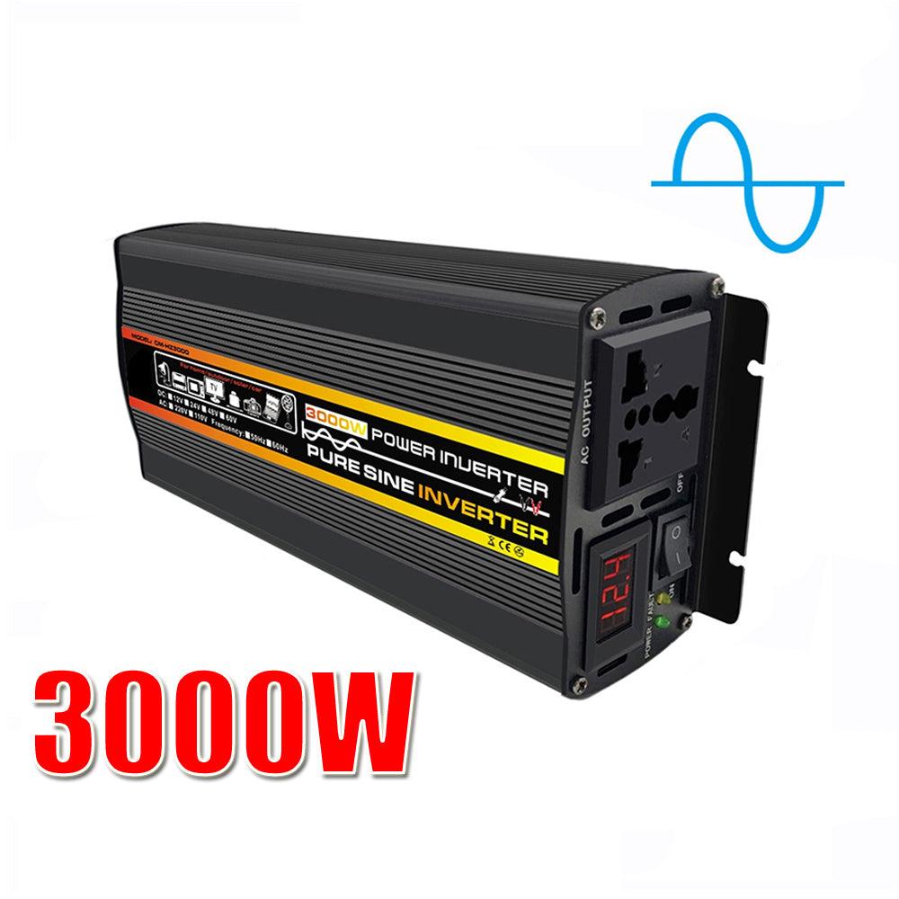Pure Sine Wave Inverter 12V/24V/48V/60V To AC 110V 220V 8000/6000/4000/3000W Voltage Transformer Power Converter Solar Inverter