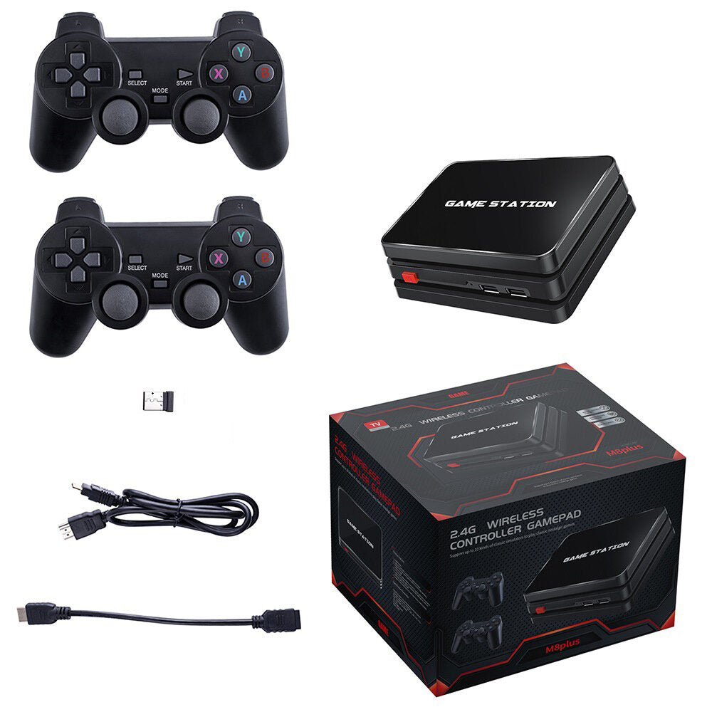 Quad-core Video TV Game Console HD 10000+ Games PS Retro Game with Game Controller for PS1 FC SFC GBA GBC MAME