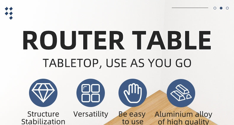 Bench Top Router Table Workbench with Miter Gauge / Profile Fence System / Dust Collection Port for Most Routers