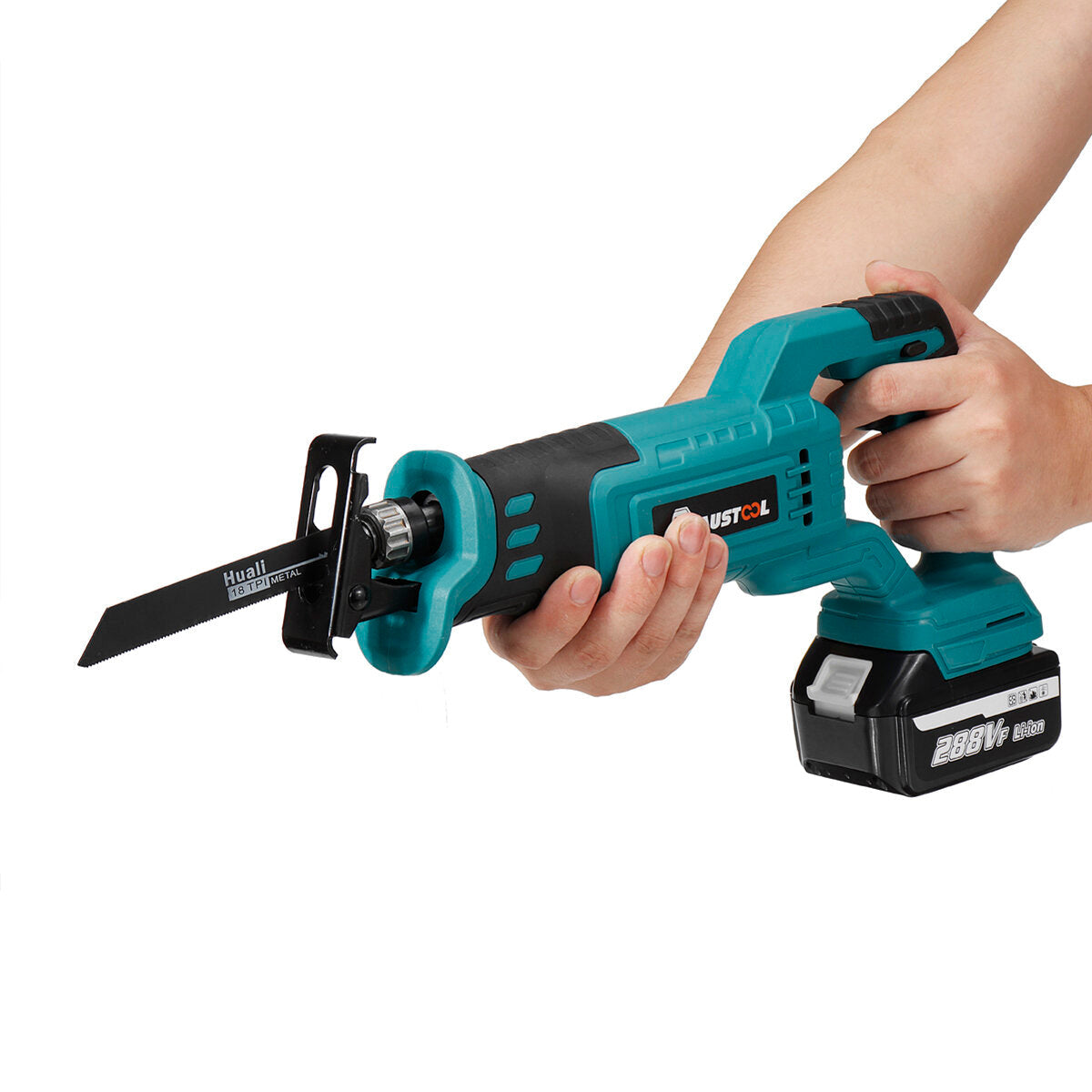 2400W Brushless Cordless Electric Reciprocating Saw Metal Wood Cutter Woodworking Power Tools For 18V Battery