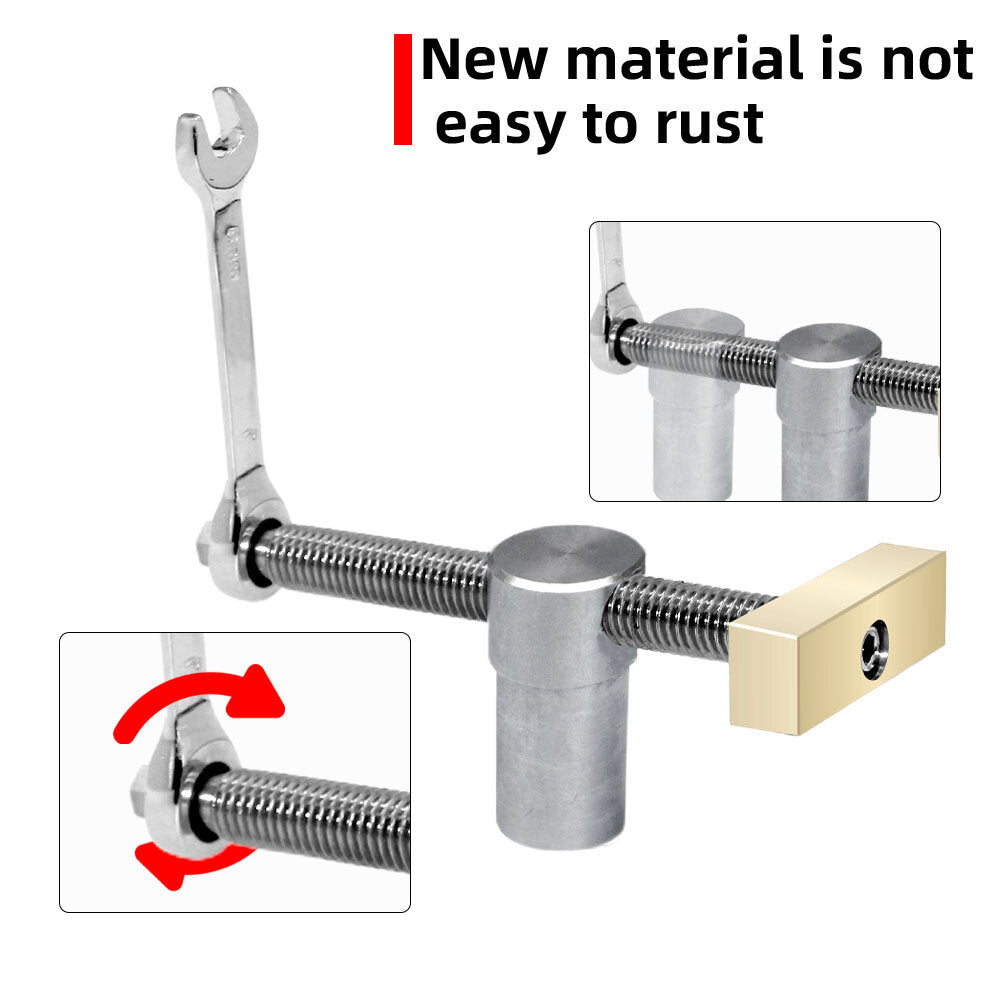Sturdy Stainless Steel Woodworking Desktop Press, Adjustable 19mm/20mm, Lightweight, Durable, Easy to Use