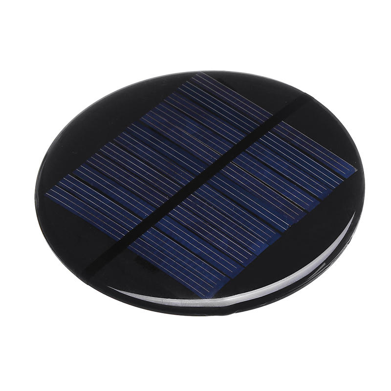 10pcs 80MM 6V 2W Round Style Polycrystalline Solar Panel Epoxy Board