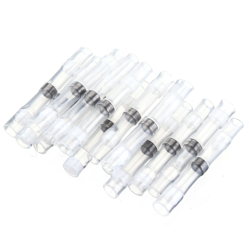 250PCS Solder Seal Wire Connectors Waterproof Heat Shrink Butt Connectors Solder Ring