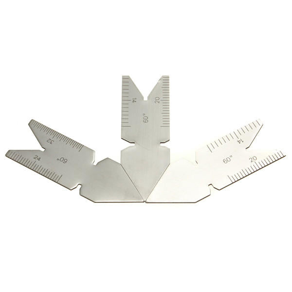 4Pcs Screw Thread Pitch Cutting Gauge Tool Set Centre Gage 55&60 Inch&Metric