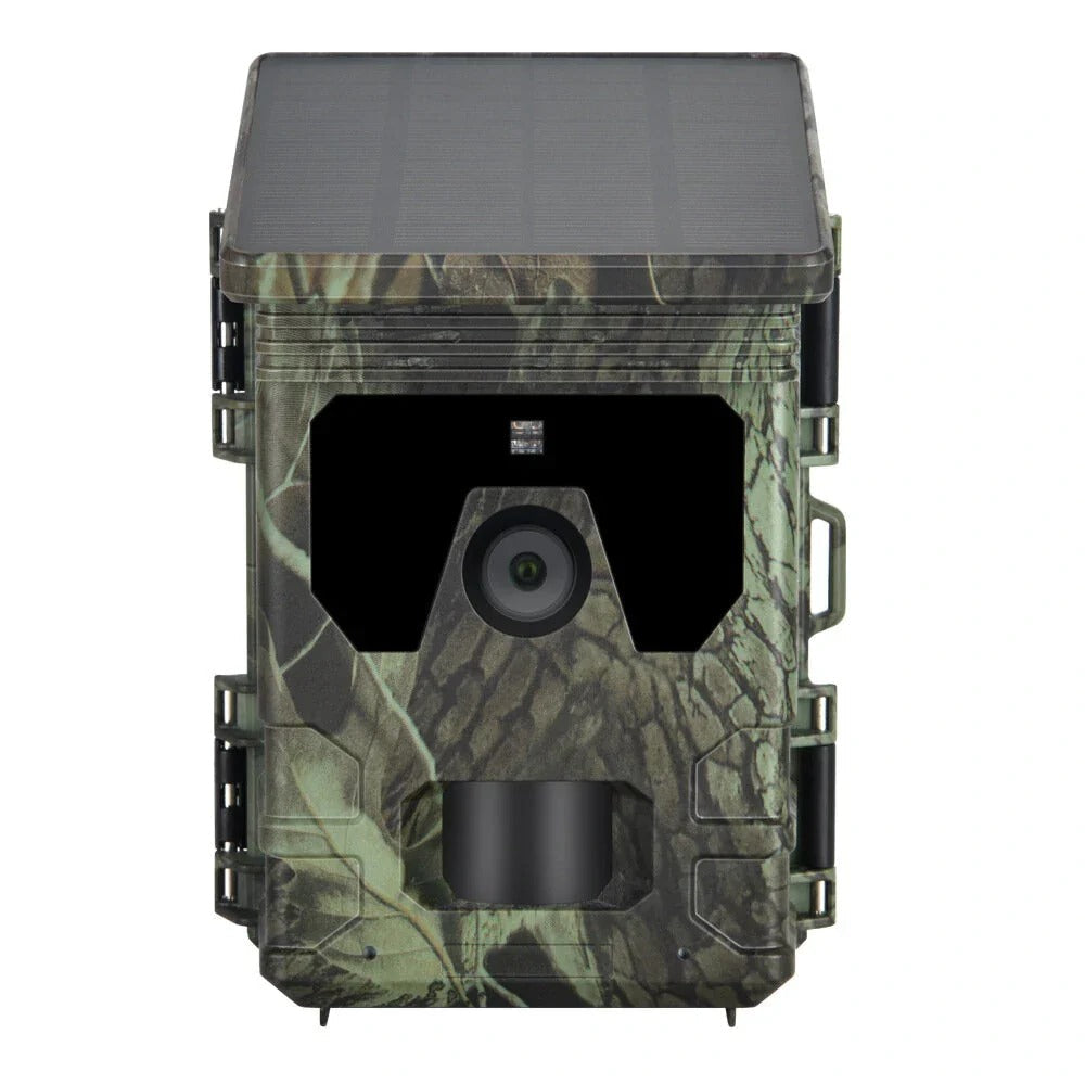 24MP 1080P Solar Panel Hunting Camera Outdoors IP65 Waterproof Infrared Night Vision Monitoring Wildlife Trap Trail Camera Video Photo Recorder Cam