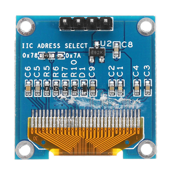 0.96 Inch 4Pin White LED IIC I2C OLED Display With Screen Protection Cover