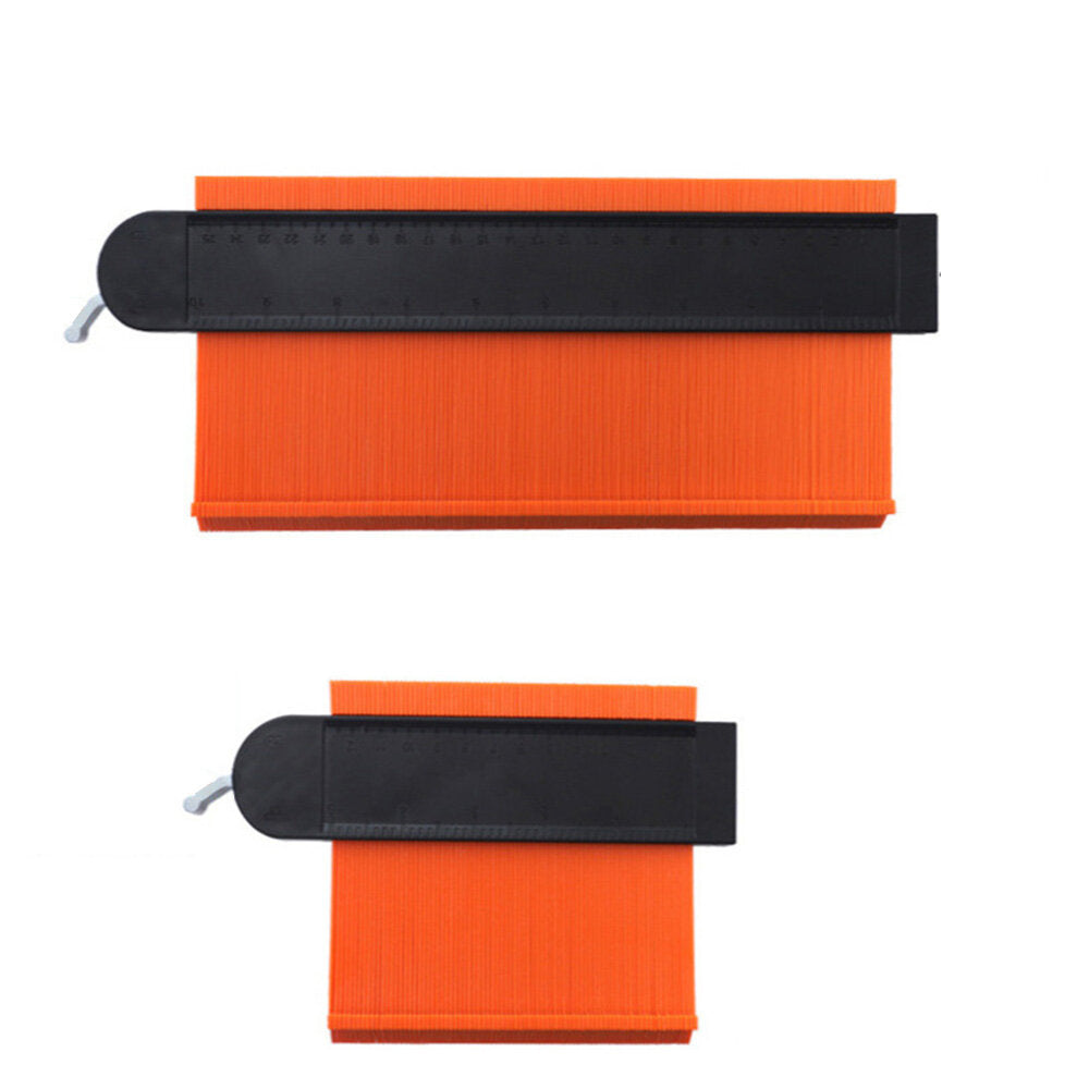 5''/10'' Contour Gauge with Metal Lock - Durable Profile Duplicator for Tiling, Carpets, and Plumbing