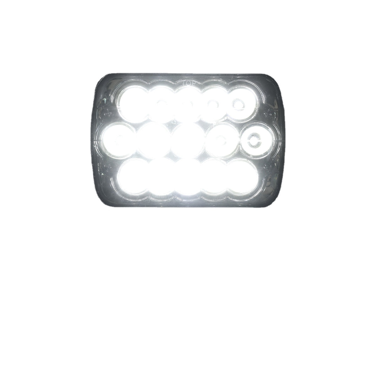 2 Pcs Wrangler Headlight 5 x 7" LED Stock Headlights with Lamp