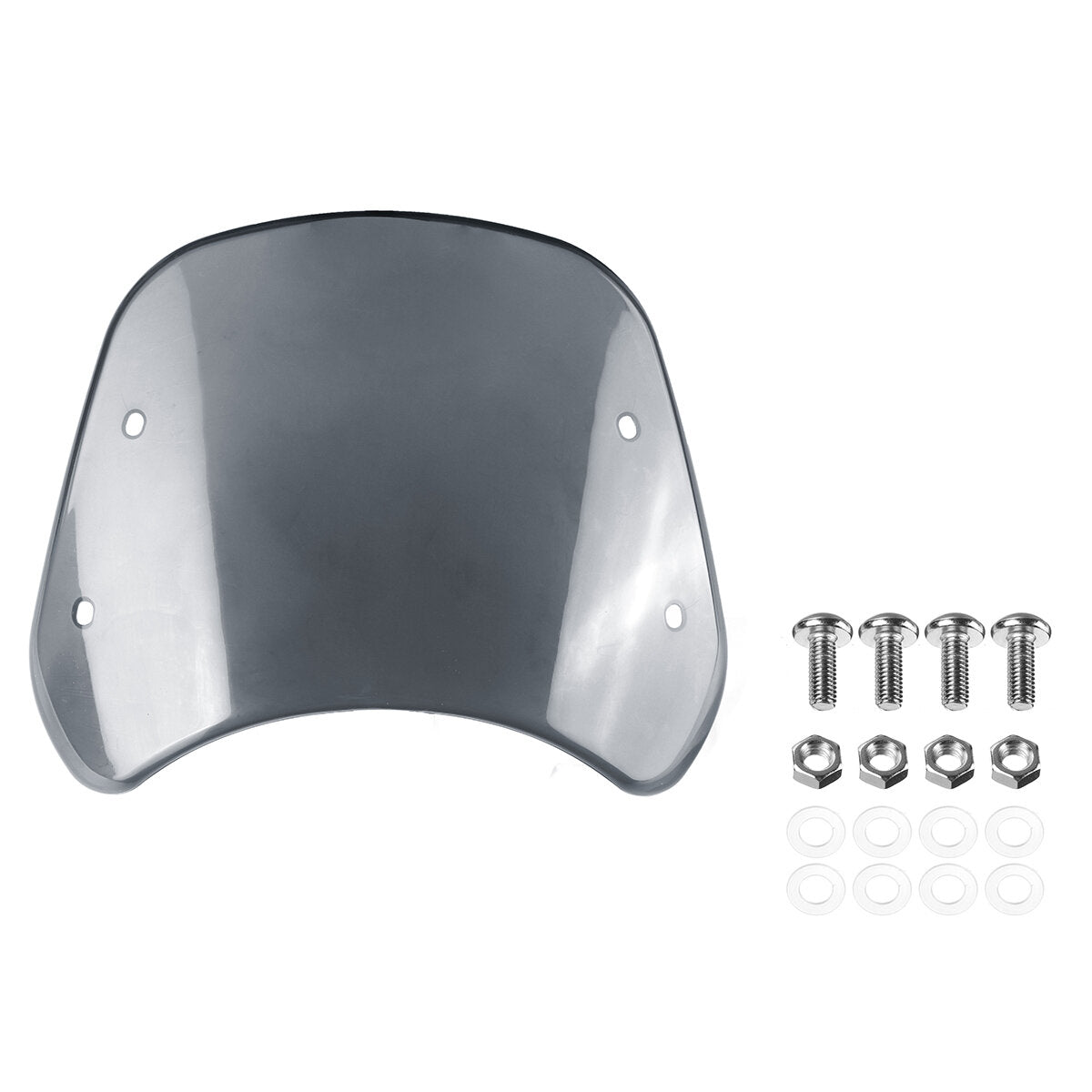 Motorcycle Windshield Wind Deflector 5~7" Headlight Windscreen