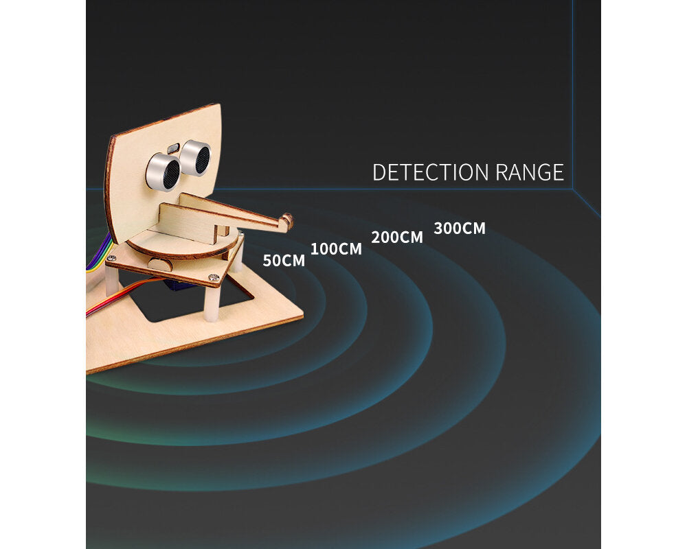 Ultrasonic Scanning Programming UNOR3 Maker Student Detection Robot Electronics DIY Kit
