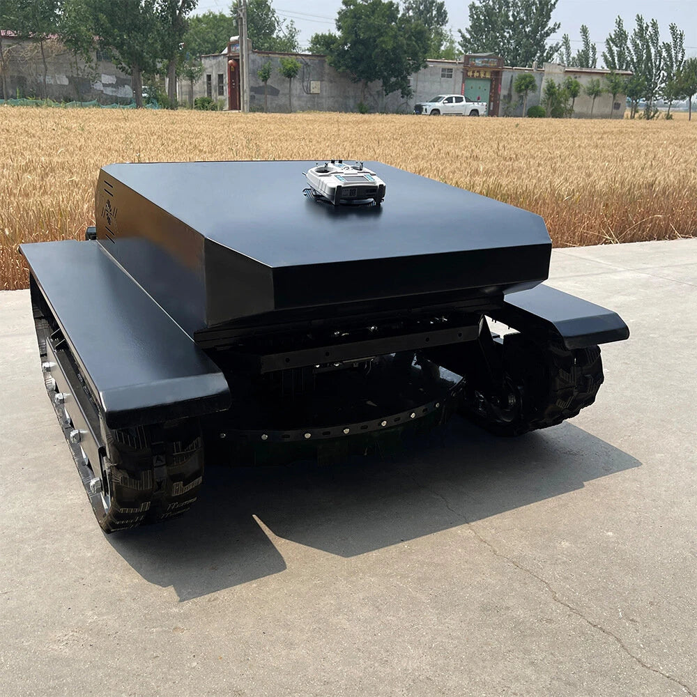 Remote Control Lawn Mower HTM800-PRO 800mm Cutting Width 608CC Engine 45 Degree Slope Capability Efficient Grass Cutting Long Range Operation