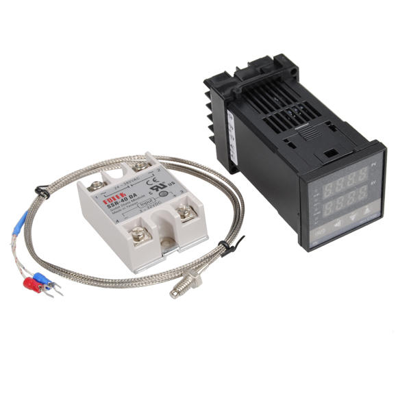 110-240V 1300 Degree Digital PID Temperature Controller Kit with 400 Degree Probe