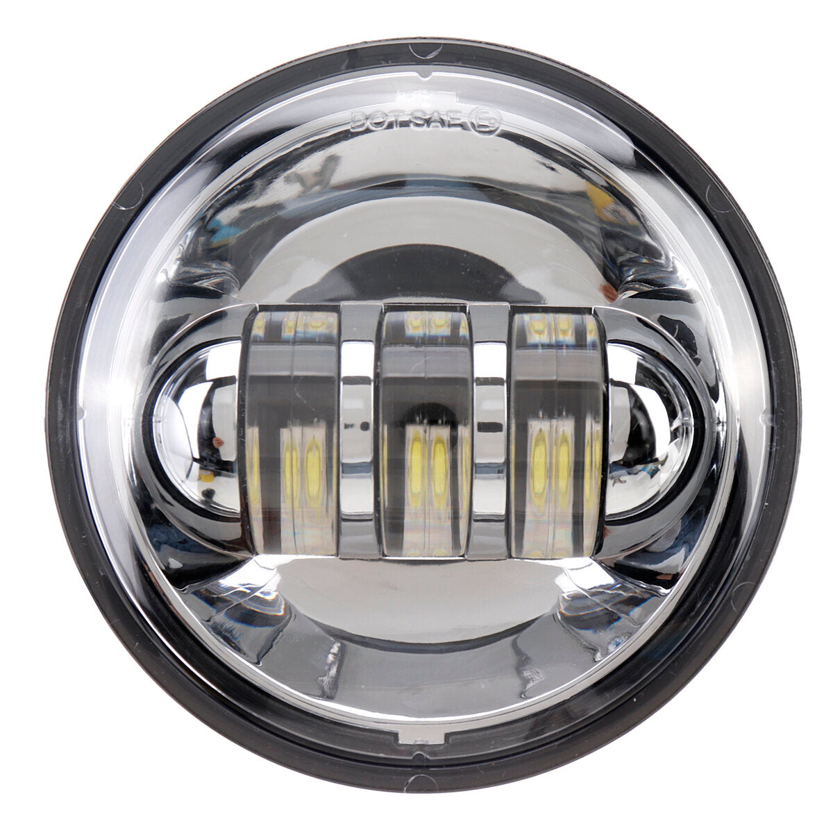 7 inch LED Projector Headlight with 4.5 inch Auxiliary Passing Lights For Harley Touring Chrome