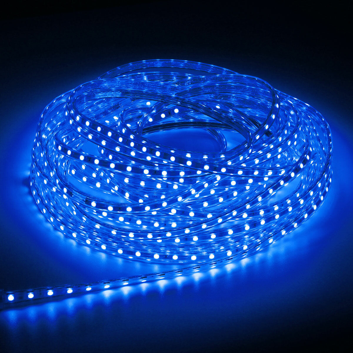 1M Flexible Waterproof 60 LED SMD5050 Strip Light Set with Switch and DC12V Power Adapter
