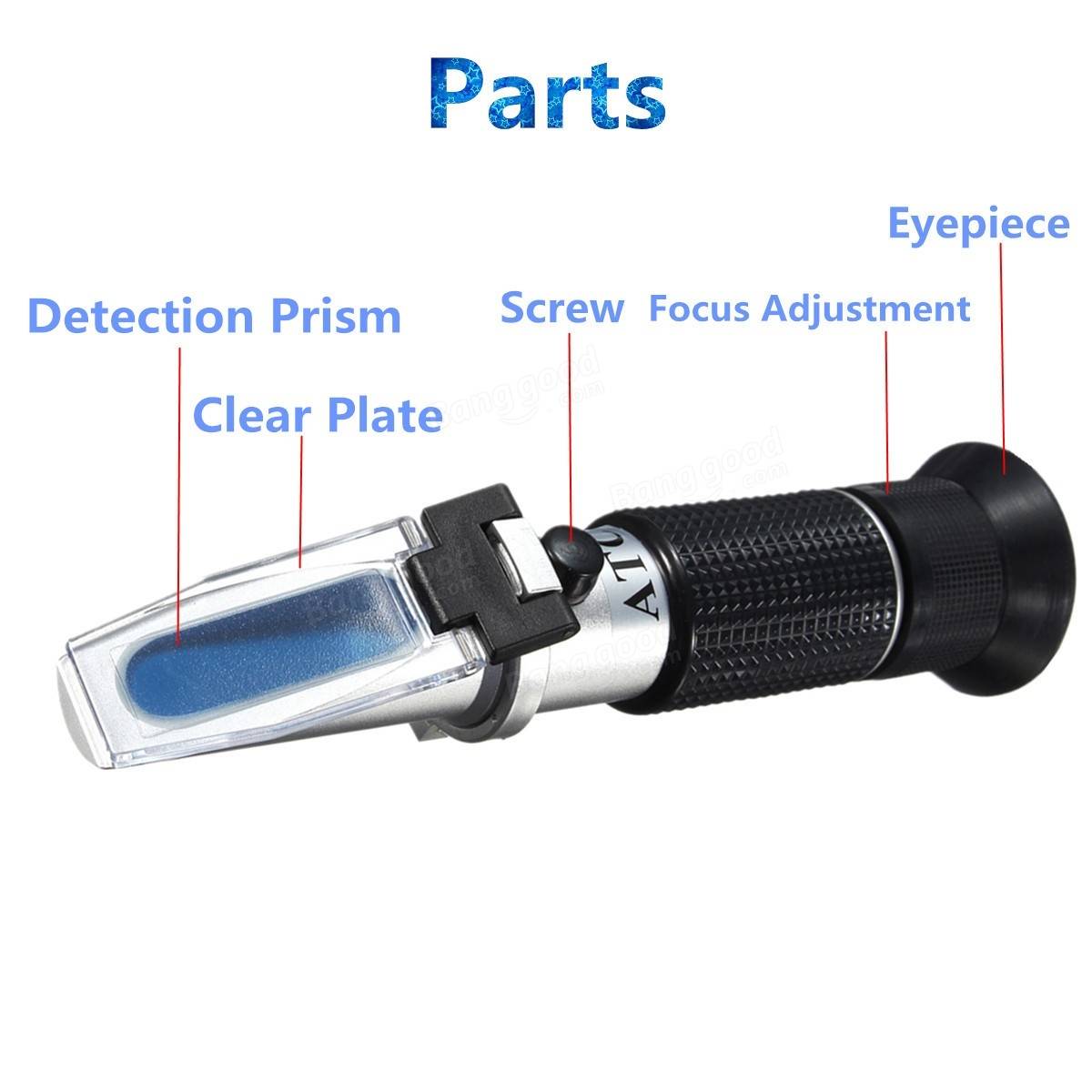 ATC Automatic Car Vehicle Battery Antifreeze Fluids Refractometer Glycol Ethylene Propylene Tester