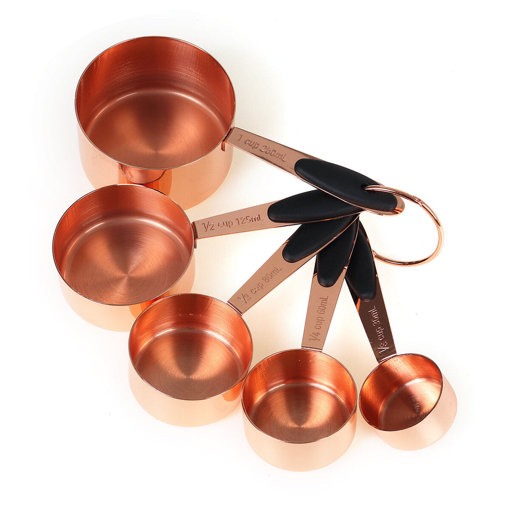 5Pcs Measuring Cup Set Stainless Steel Kitchen Accessories Baking Bartending Tools