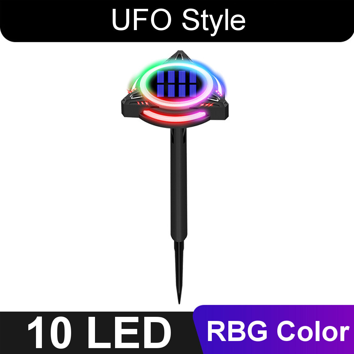 8/10 LED Solar Power Disk Light Buried Light Outdoor Under Ground Waterproof Lamp