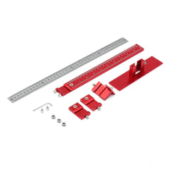 Red Aluminum Alloy Cabinet Hardware Jig with 5mm Drill Guide for Easy Handle Installation