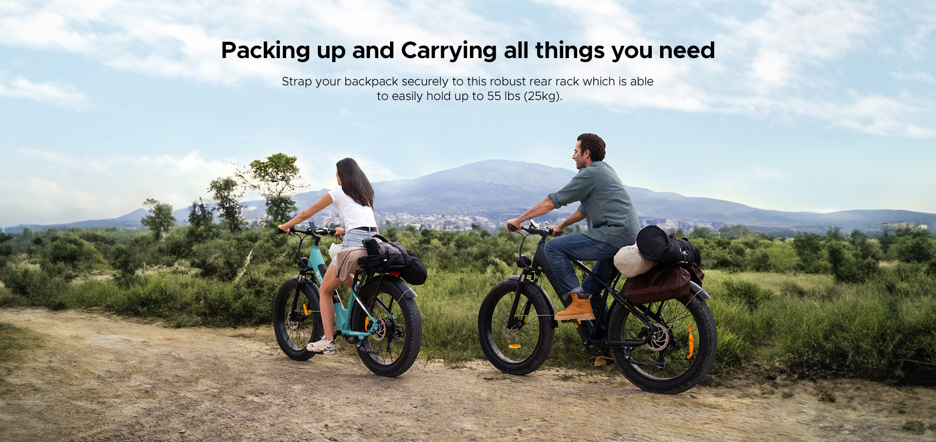 48V 16Ah Electric Bike, 250W Motor, 26*4.0 Inch Fat Tire, 120-140KM Long Range, All-Terrain Mountain E-Bike for Mountain & Snowfield Roads