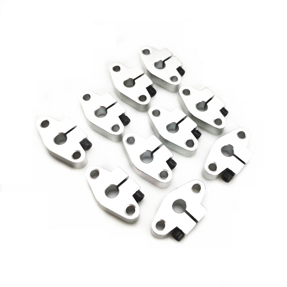 10pcs SHF8 Aluminum Alloy Horizontal Shaft Support Linear Rail Shaft Support XYZ Table CNC Part