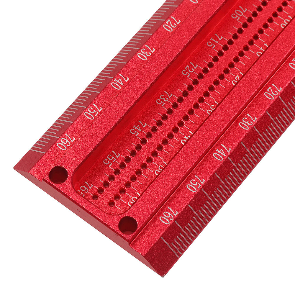 TS Precision Woodworking Line Scriber T-Ruler, Aluminum Alloy, 300-760mm, Durable Marking Gauge for Hole Positioning