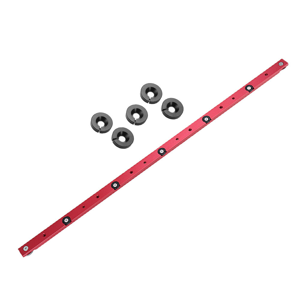 Aluminum Alloy Miter Bar for Table Saw, Adjustable 300mm/450mm/650mm/880mm, Universal Fit for T Slot Miter Track, Red