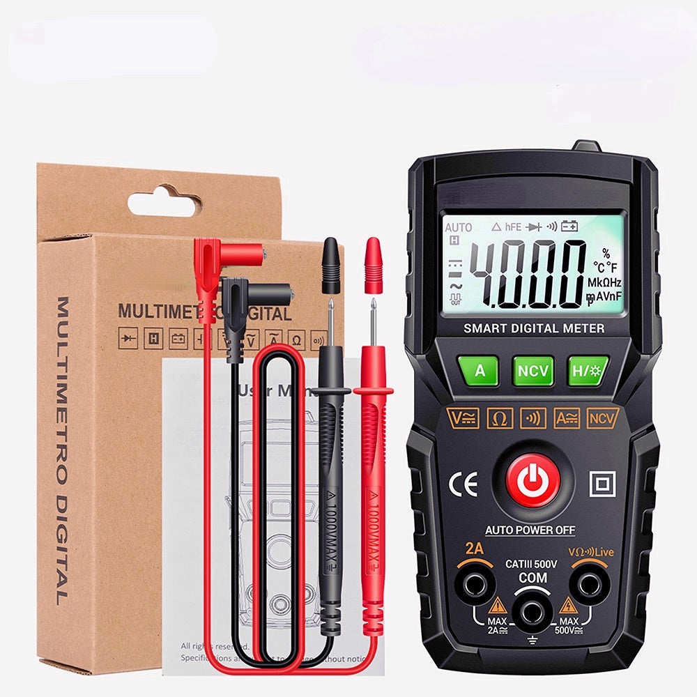 Mini Digital Multimeter 4000 Count AC/DC Electrical Instruments Tester Professional Meter