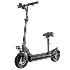 Electric Scooter With Seat 48V 18Ah 500W Recommended Top Speed 25KM/H 10inch Folding Moped Electric Scooter 60KM Mileage Max Load 120Kg