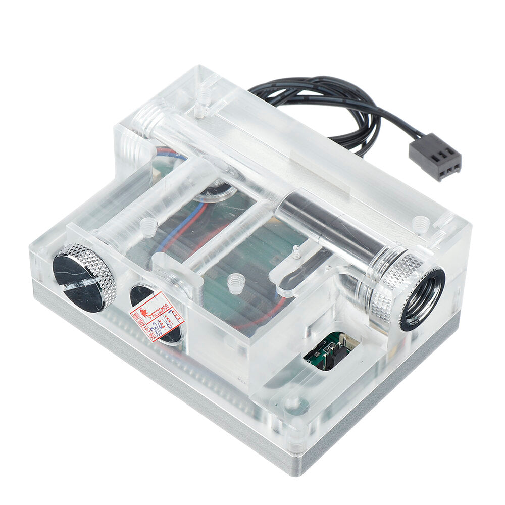 Mounted Version Intelligent Water Cooling System Monitor Temperature Flow Rate Air Pressure Water Pump PWM Black/Silver
