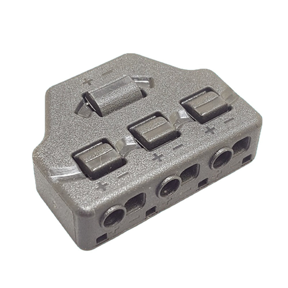 One-in-three-out Two-Pole Branch Terminal Connector Parallel Connection