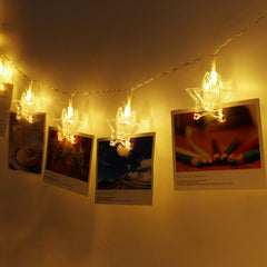 3 Meters 20 LED Photo Window Hanging Peg Clips String Lights Fairy Decor Wedding Light