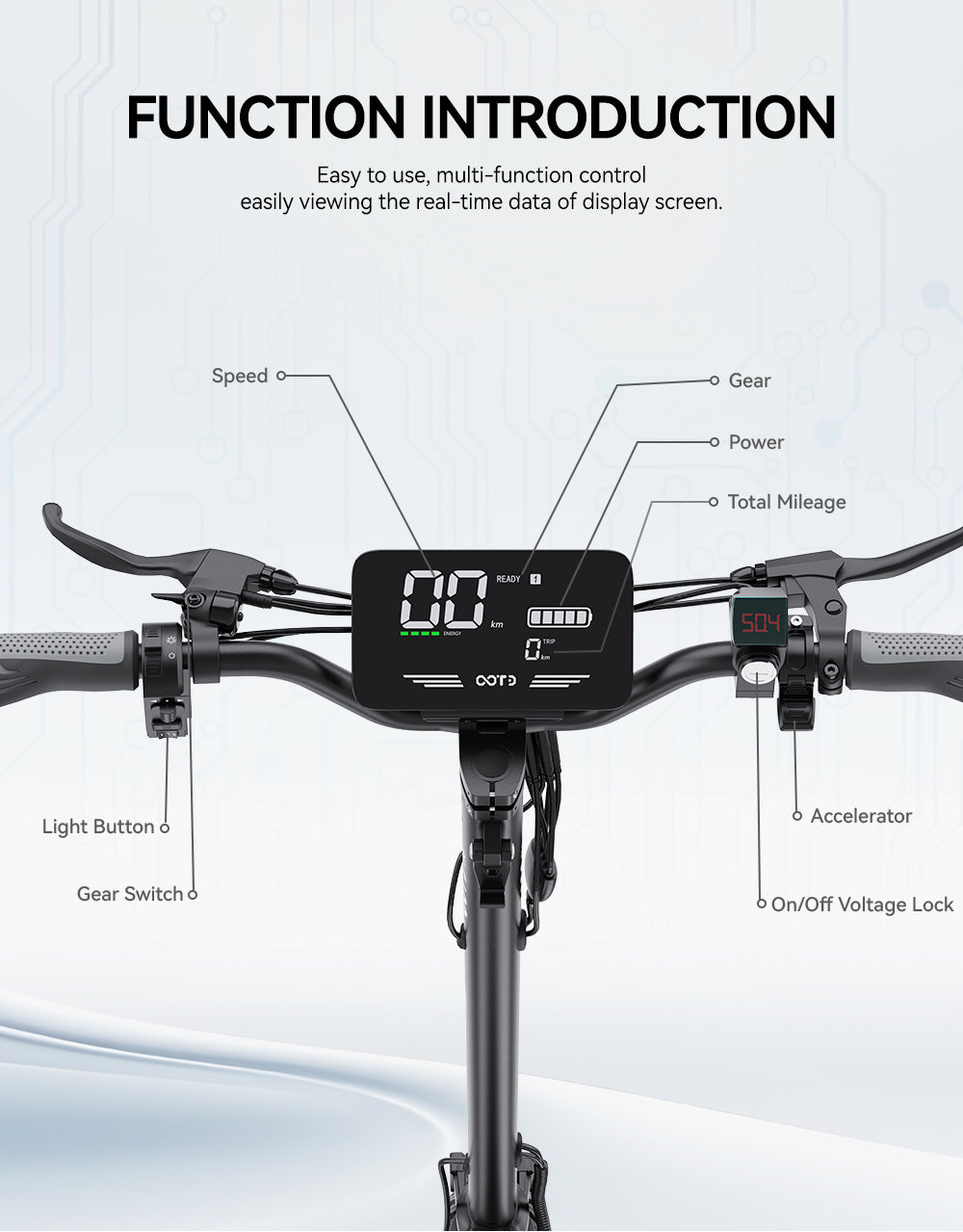 Electric Scooter 48V 18AH Battery 900W Motor Recommended Top Speed 25KM/H 11inches Tires 80KM Max Mileage 120KG Max Load Folding E-Scooter