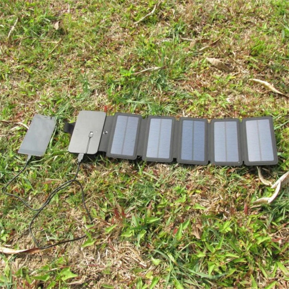 Folding Solar Charger 25W Panels Cells Sun Panel Battery USB Output Fast Charging Devices Portable for Mp4 Smartphones