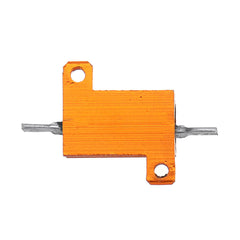 RX24 10W 15R 15RJ Metal Aluminum Case High Power Resistor Golden Metal Shell Case Heatsink Resistance Resistor
