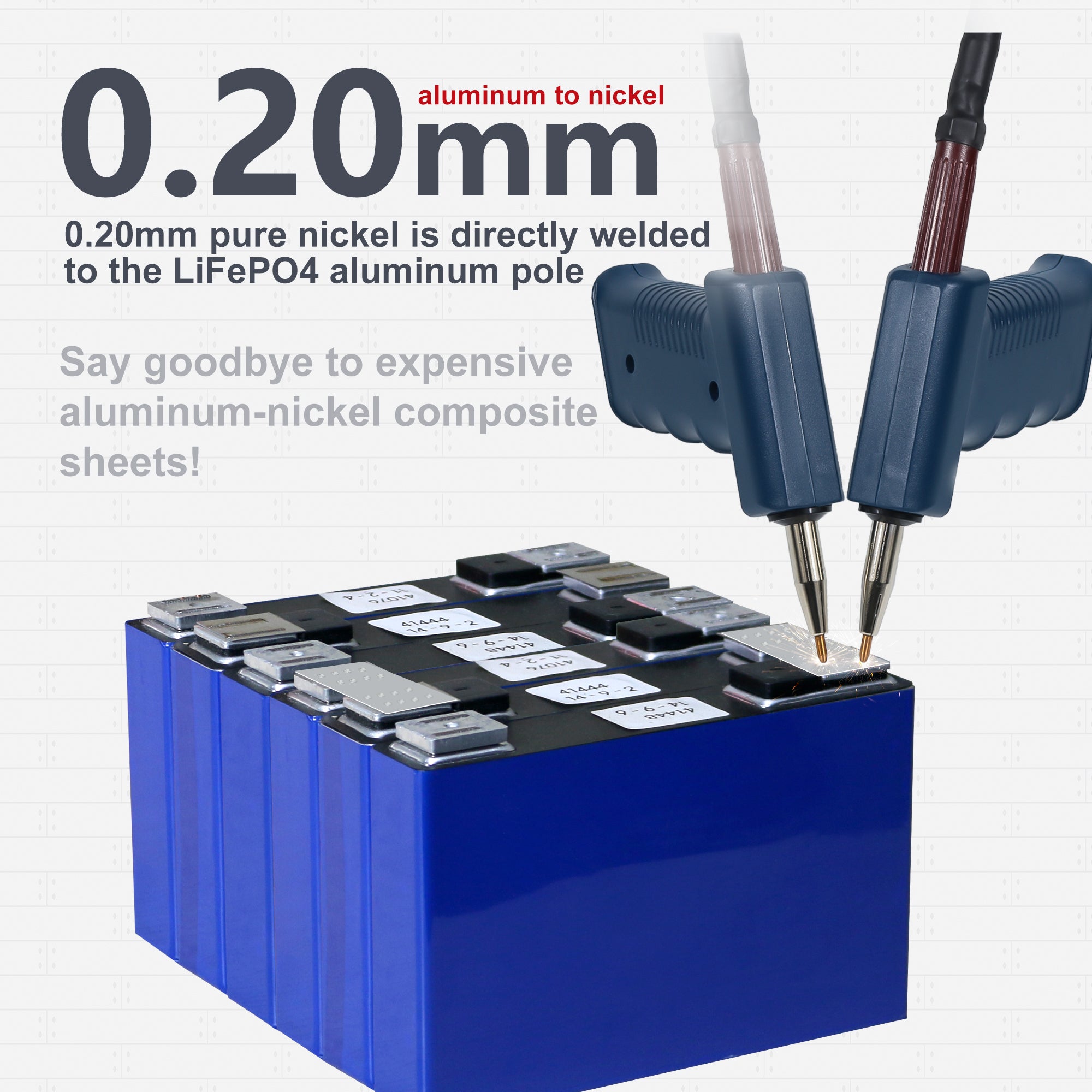 Dual-Mode Spot Welding Tool for Nickel-to-Nickel & Pure Nickel, High-Energy Double Pulse & Ultra-Low Internal Resistance